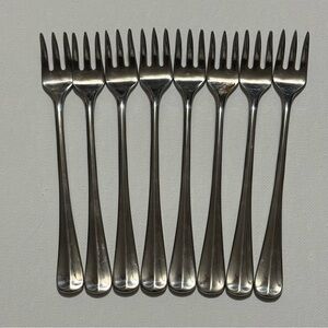8 GORHAM NEW COLONY 18/8 STAINLESS STEEL 5-1/2" COCKTAIL/SEAFOOD FORKS-VIETNAM